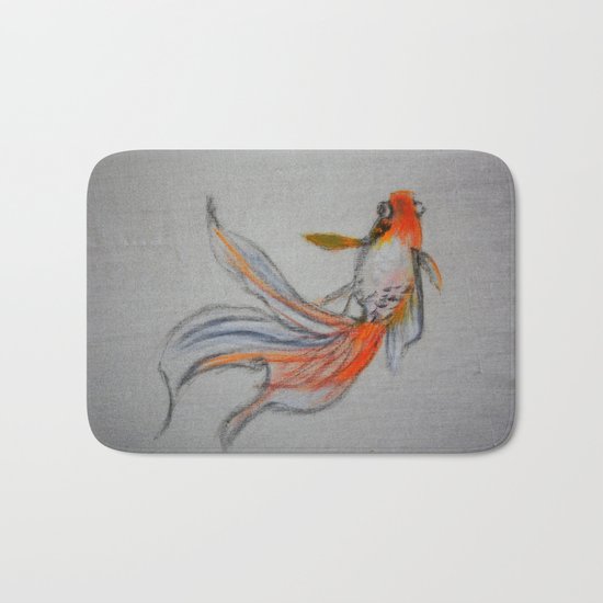 Goldfish Pond (close up #10) Bath Mat