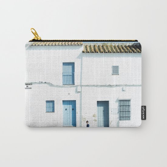White and blue town Carry-All Pouch