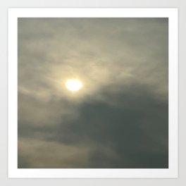 BLAZING SUN Art Print | Planet, Digital, Photo, Sky, Long Exposure, Brightness, Blazingyellowsun, Clouds, Sun, Balloffire 