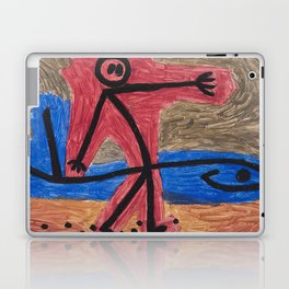 Paul Klee - Ohne Titel (Mann mit Fisch) Laptop Skin