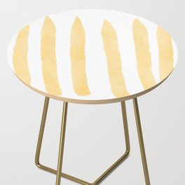 Watercolor Vertical Lines With White 36 Side Table