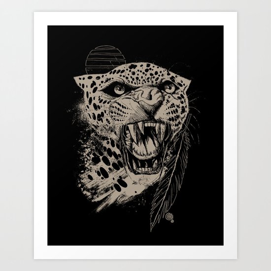 Jaguar Sun Art Print