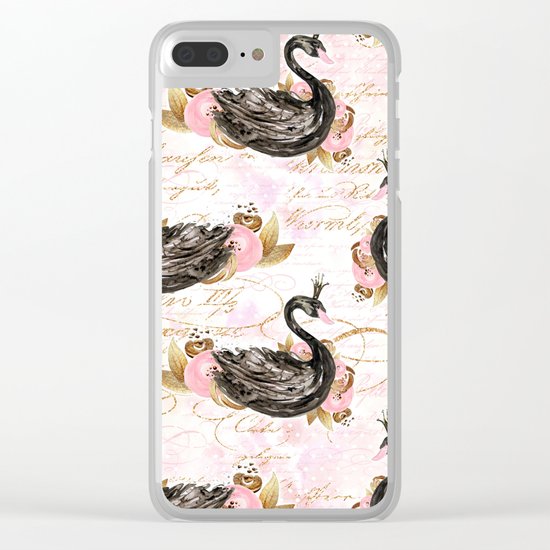 Black Swans ballerina #2 Clear iPhone Case