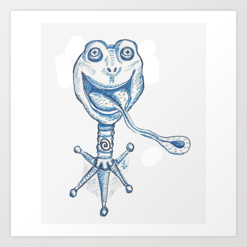 Frog Stand Art Print By Vickibower Society6