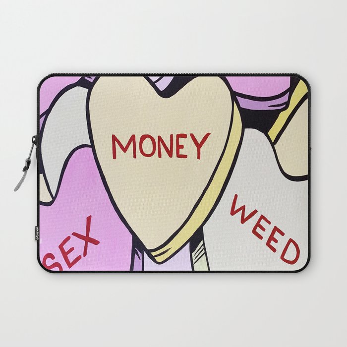 Candy Hearts Laptop Sleeve