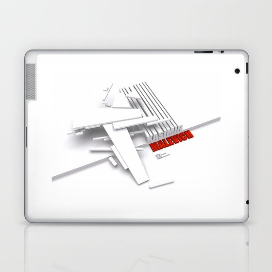 Malevich 3D [B&W] Laptop & iPad Skin