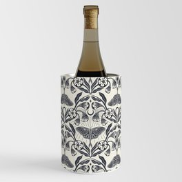 Luna Moth and Moonflowers Pattern Wine Chiller