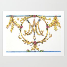 Marie Antoinette Sigil Art Print