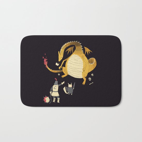 ye hath to catcheth them all(black) Bath Mat