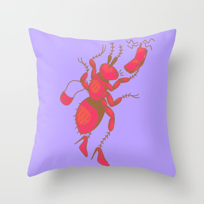 Business Ant Throw Pillow