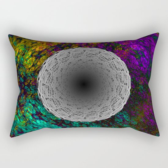 stripes mandala c Rectangular Pillow