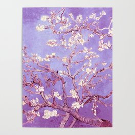 Van Gogh Almond Blossoms Orchid Purple Poster