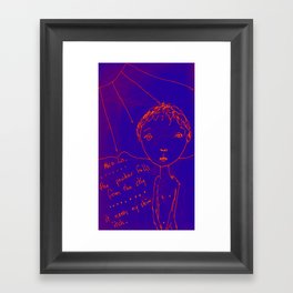 The Blue Itch Framed Art Print