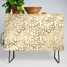 Leopard Gold Silver Modern Collection Credenza