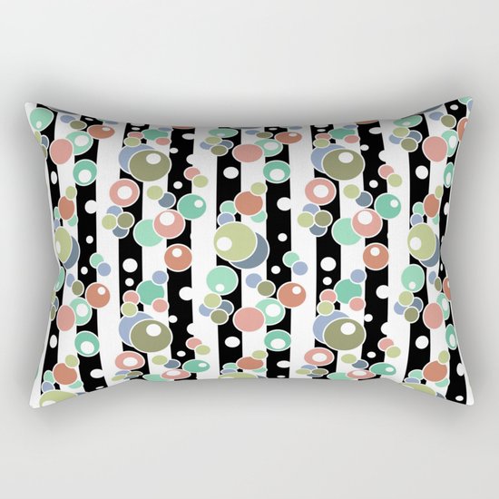 Colorful polka dots pattern Rectangular Pillow