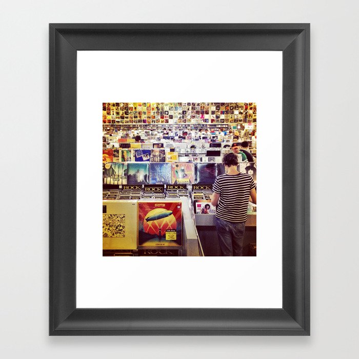 Record Store Framed Art Print