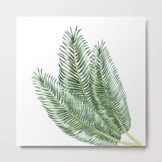 Three Palm Leaves Metal Print