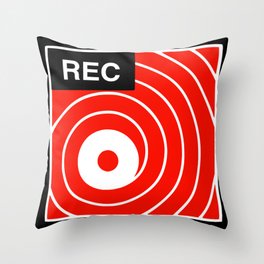 Reel Record Throw Pillow