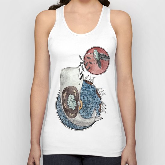 New Version Whale Unisex Tank Top