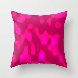 Vibrant Pink Splash Throw Pillow