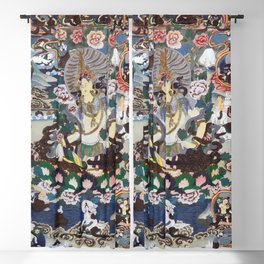 Avalokitesvara Buddhist Thangka  Blackout Curtain