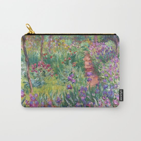 The Iris Garden at Giverny by Claude Monet Carry-All Pouch