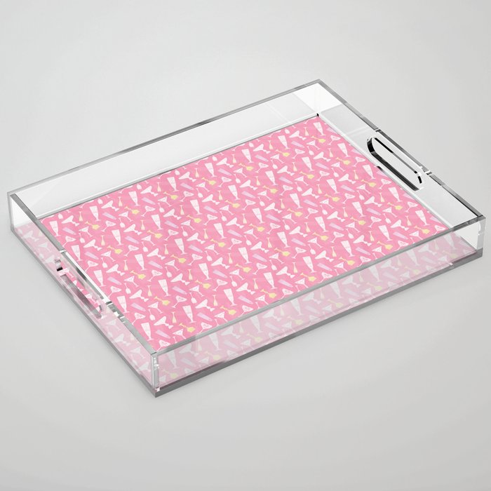 Cocktail Hour (Pink) Acrylic Tray