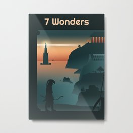 7 Wonders Board Game, Geek Art Metal Print | Boardgames, Boardgame, Boardgameroom, Geekygift, Boardgamefan, Minimalist, 7Wonders, Travelart, Lore, Boardgamegeek 