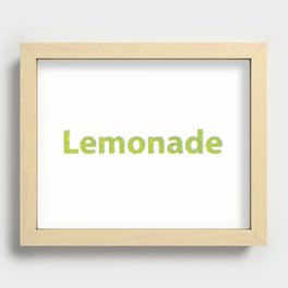 Lemonade Recessed Framed Print