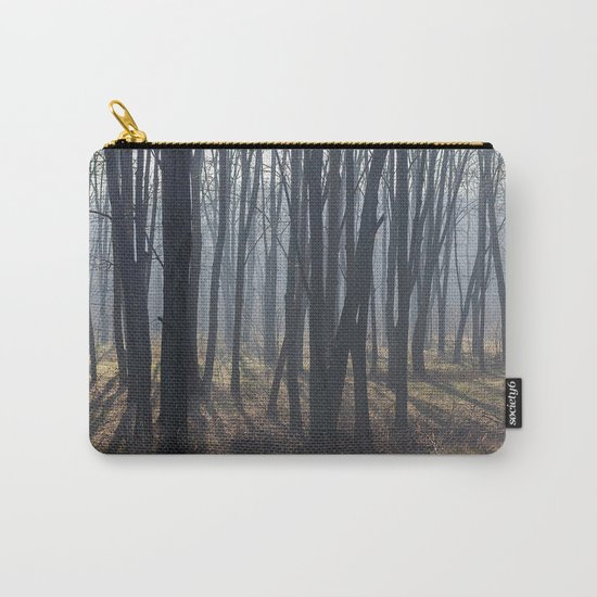 Fog Autumn forest Carry-All Pouch