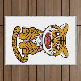 Kawaii Tiger Outdoor Rug