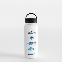 5 little fishes  Water Bottle