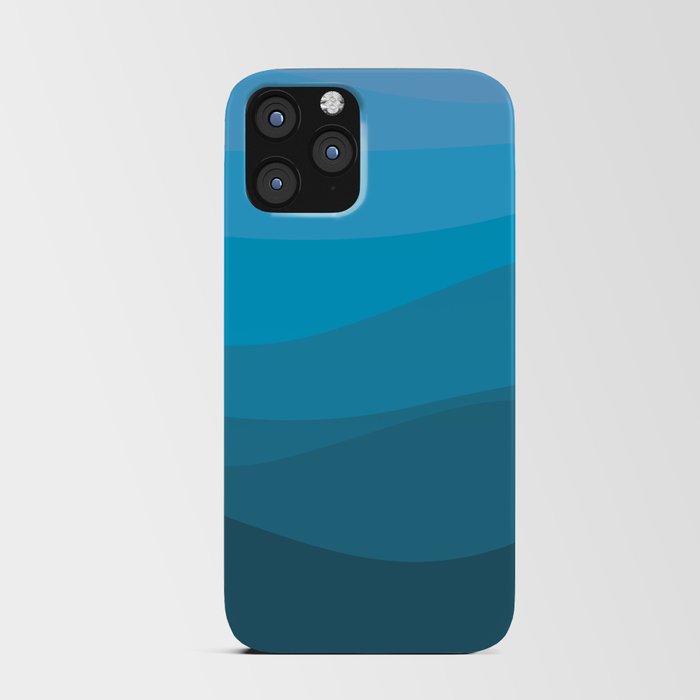 Deep dark blue sea iPhone Card Case