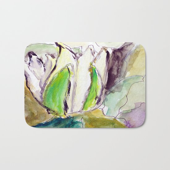 water lilies Bath Mat