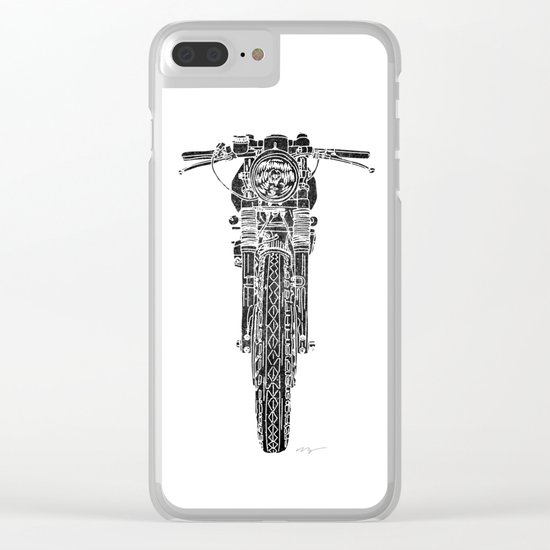 Vintage Italian 860 GTS Motorcycle Clear iPhone Case