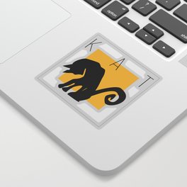 Cat black Sticker