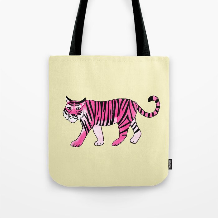 Pink Tiger Tote Bag