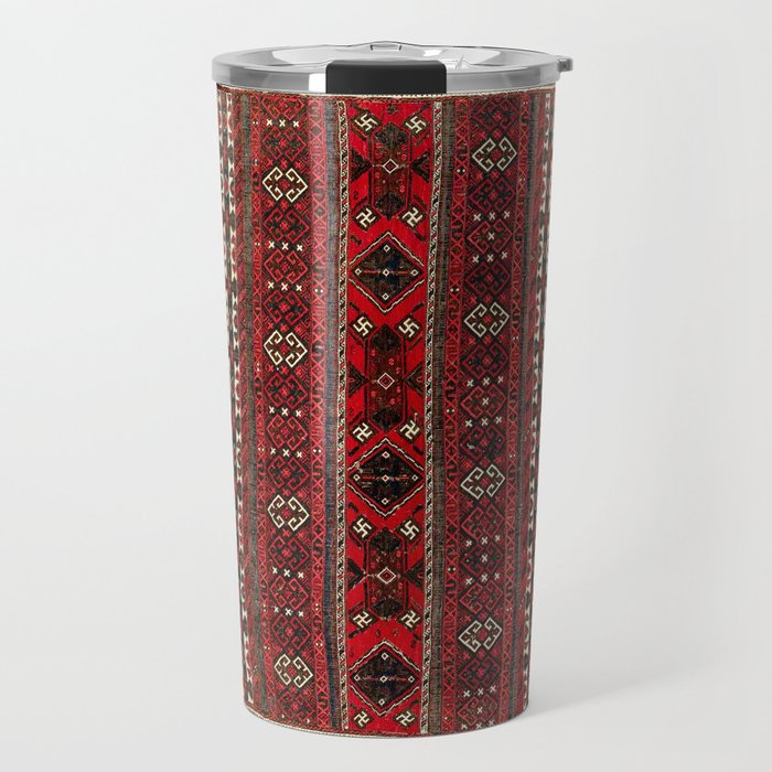 Baluch Flatweave  Antique Afghanistan  Rug Print Travel Mug