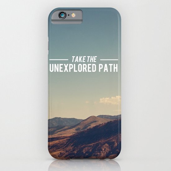 Take The Unexplored Path iPhone & iPod Case