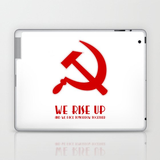 We rise up hammer and sickle protest Laptop & iPad Skin