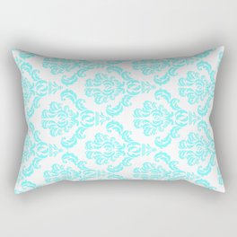 DAMASK AQUA BLUE Rectangular Pillow