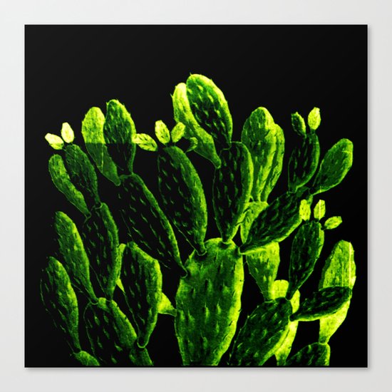 luminous cactus Canvas Print