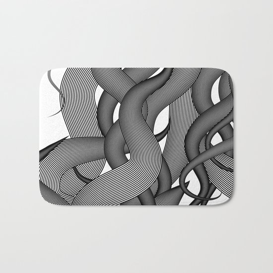 Hairy Waves Bath Mat
