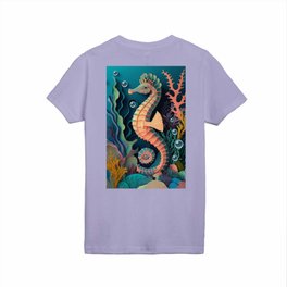 Seahorse Part of the Creatures of the Ocean series Kids T Shirt