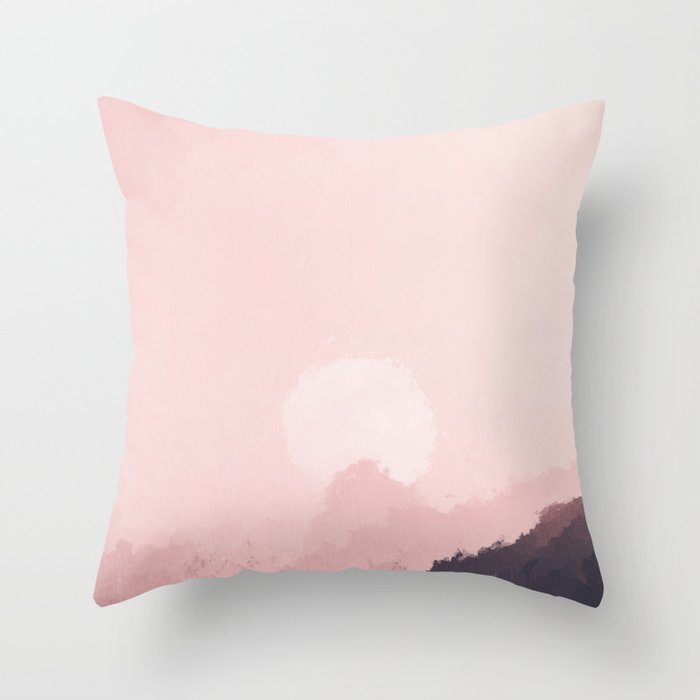 Pinky Mood Throw Pillow