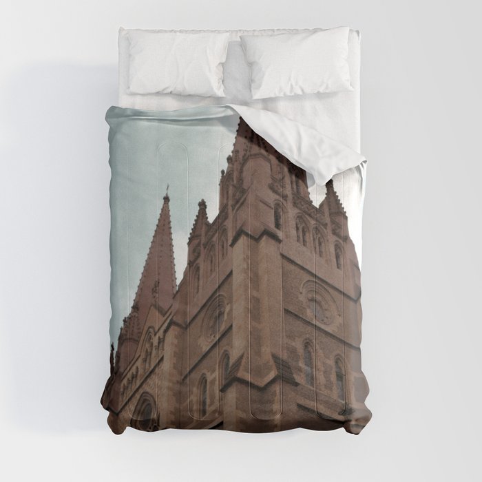 St Pauls Cathedral, Melbourne Australia Comforter