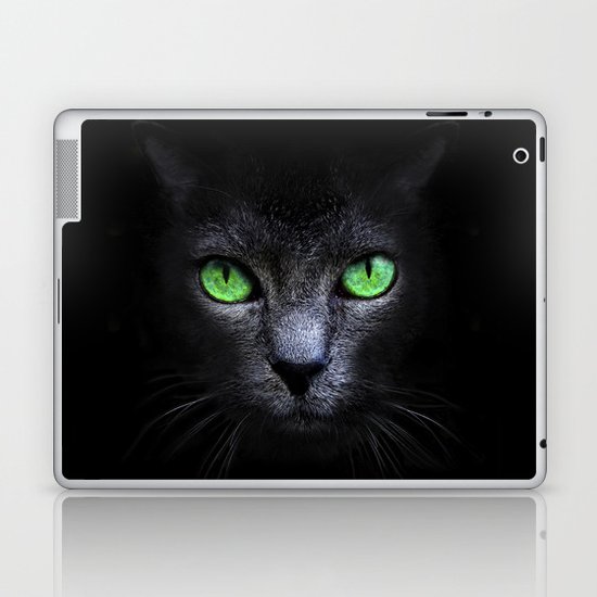 Black Cat Laptop & iPad Skin