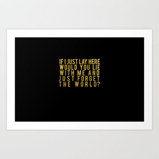 Chasing Cars Art Print