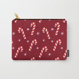 Candy Cane Pattern (red/white) Carry-All Pouch