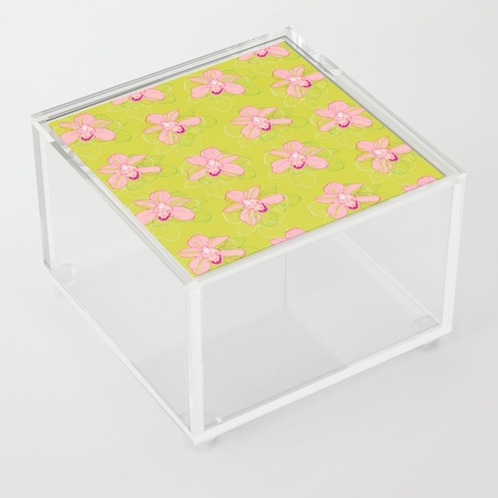 Lime Orchid Acrylic Box